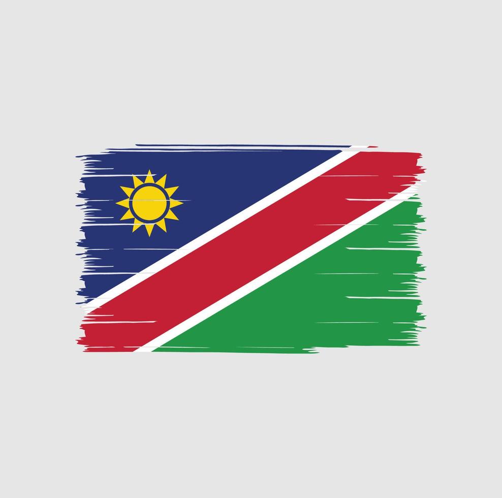 cepillo de bandera de namibia vector