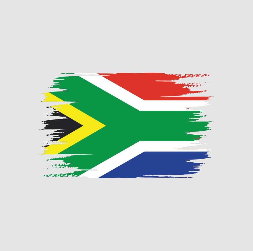 South Africa Flag Brush vector