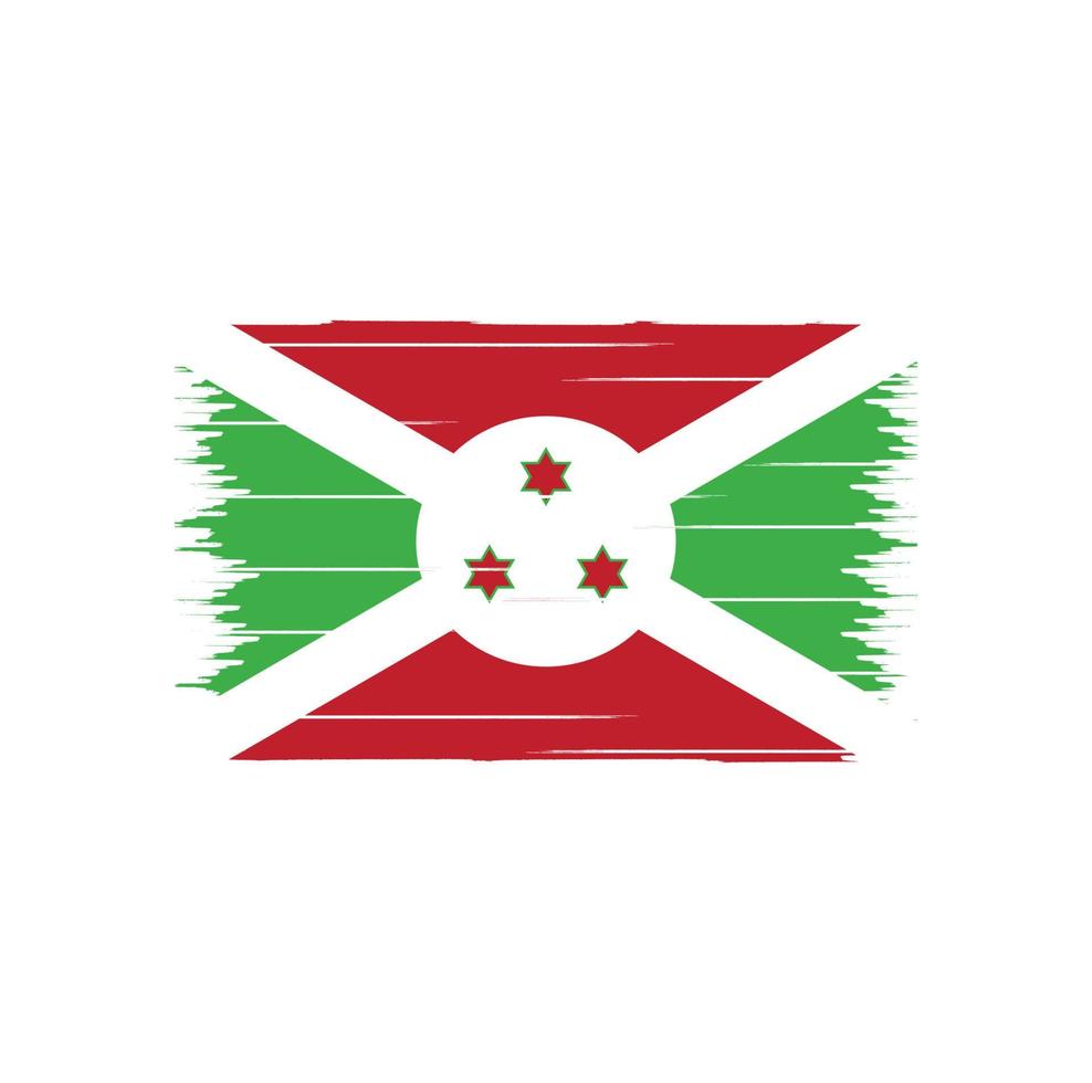 Burundi Flag Brush vector