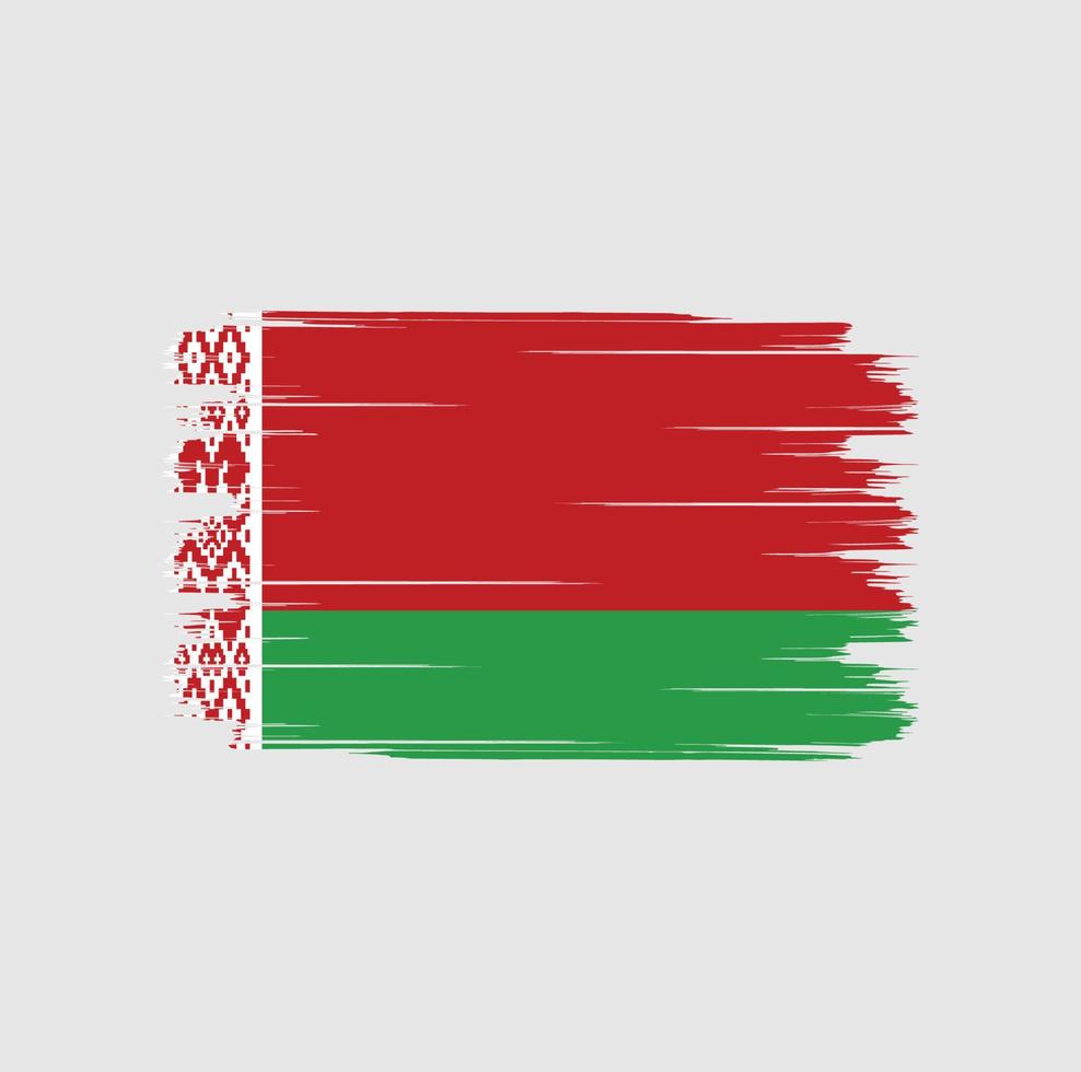 Belarus Flag Brush vector