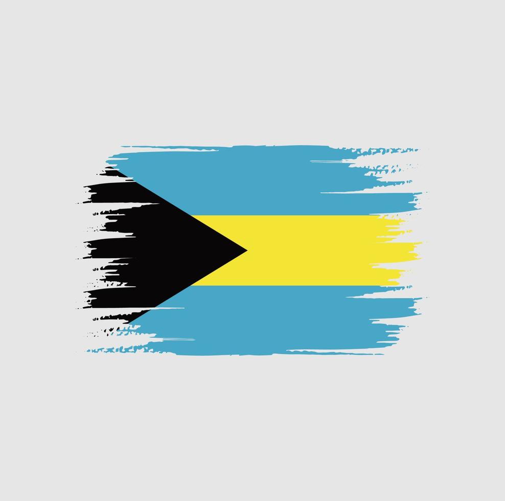 cepillo de bandera de bahamas vector