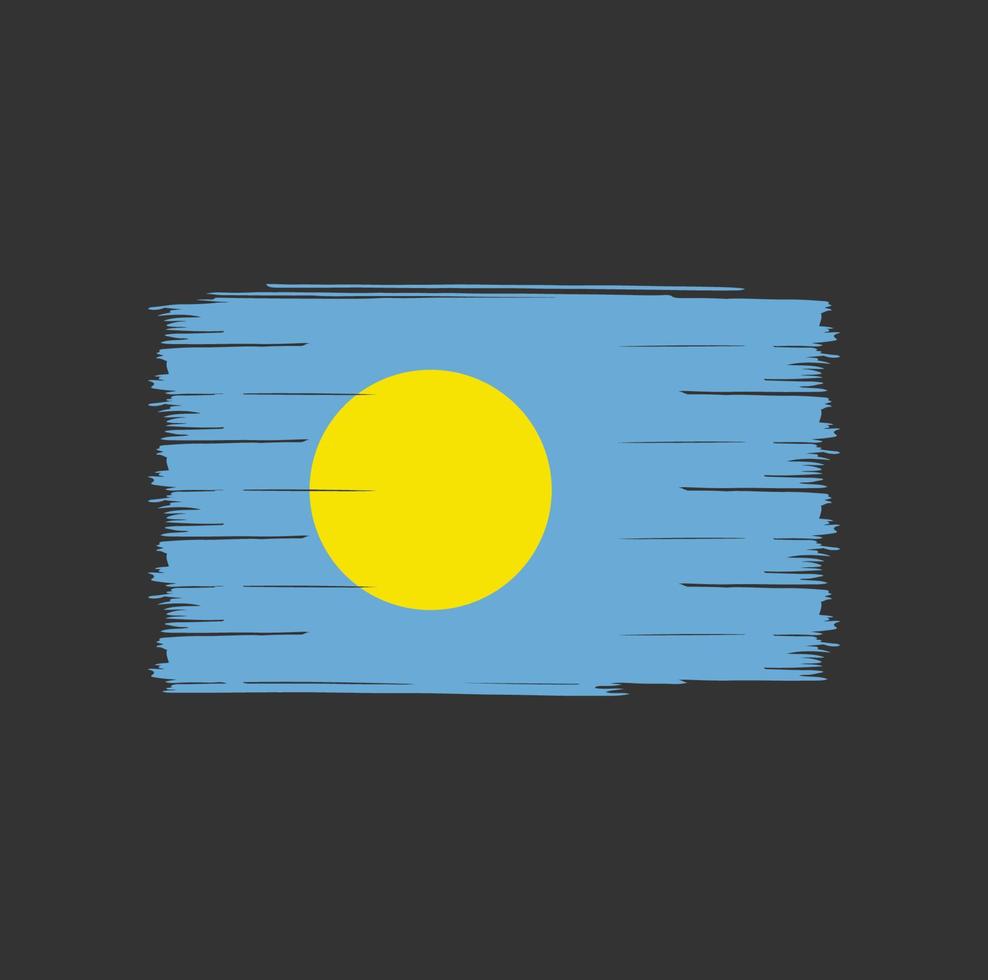 Palau Flag Brush vector