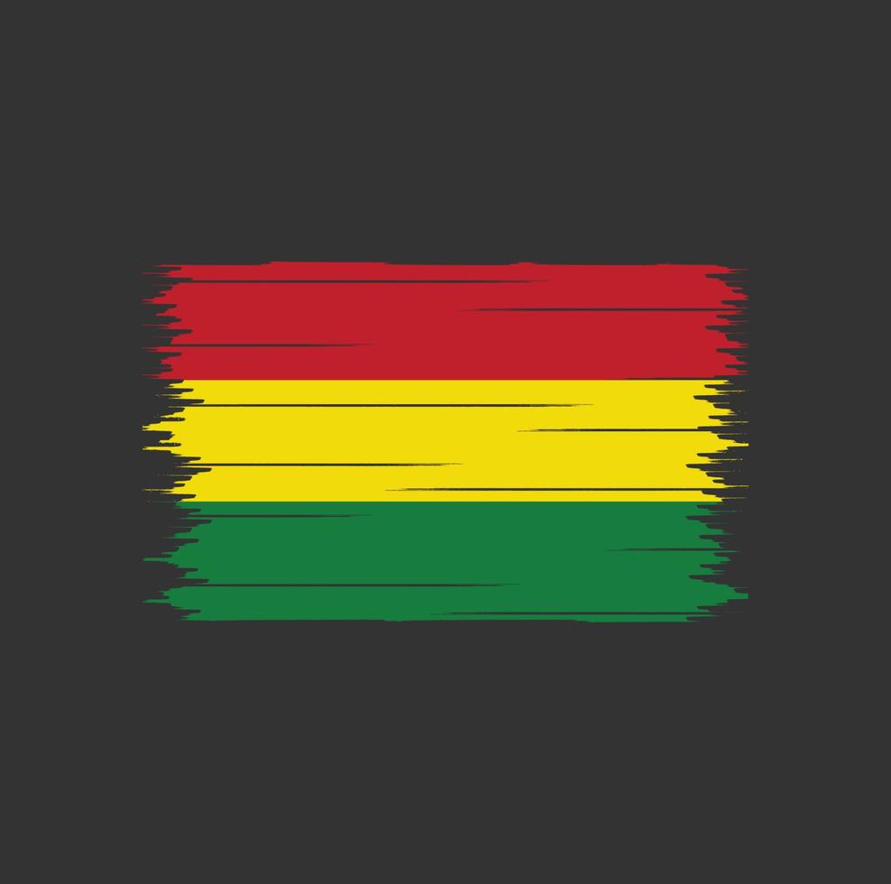 Bolivia Flag Brush vector