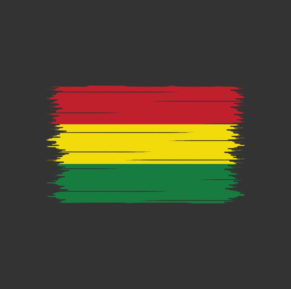 cepillo de bandera de bolivia vector