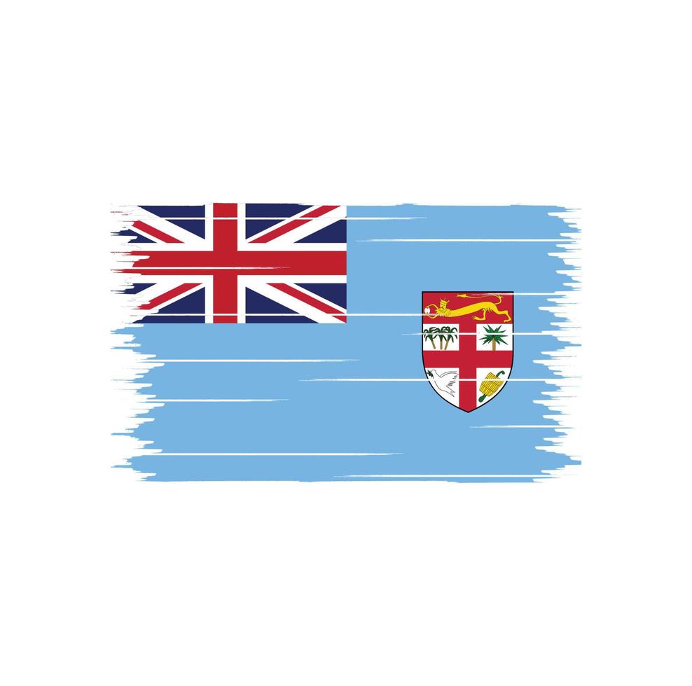 Fiji Flag Brush vector
