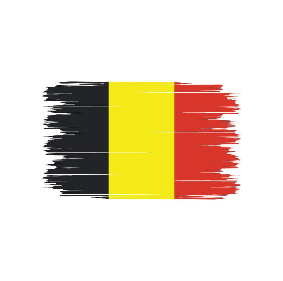 cepillo de bandera de bélgica vector