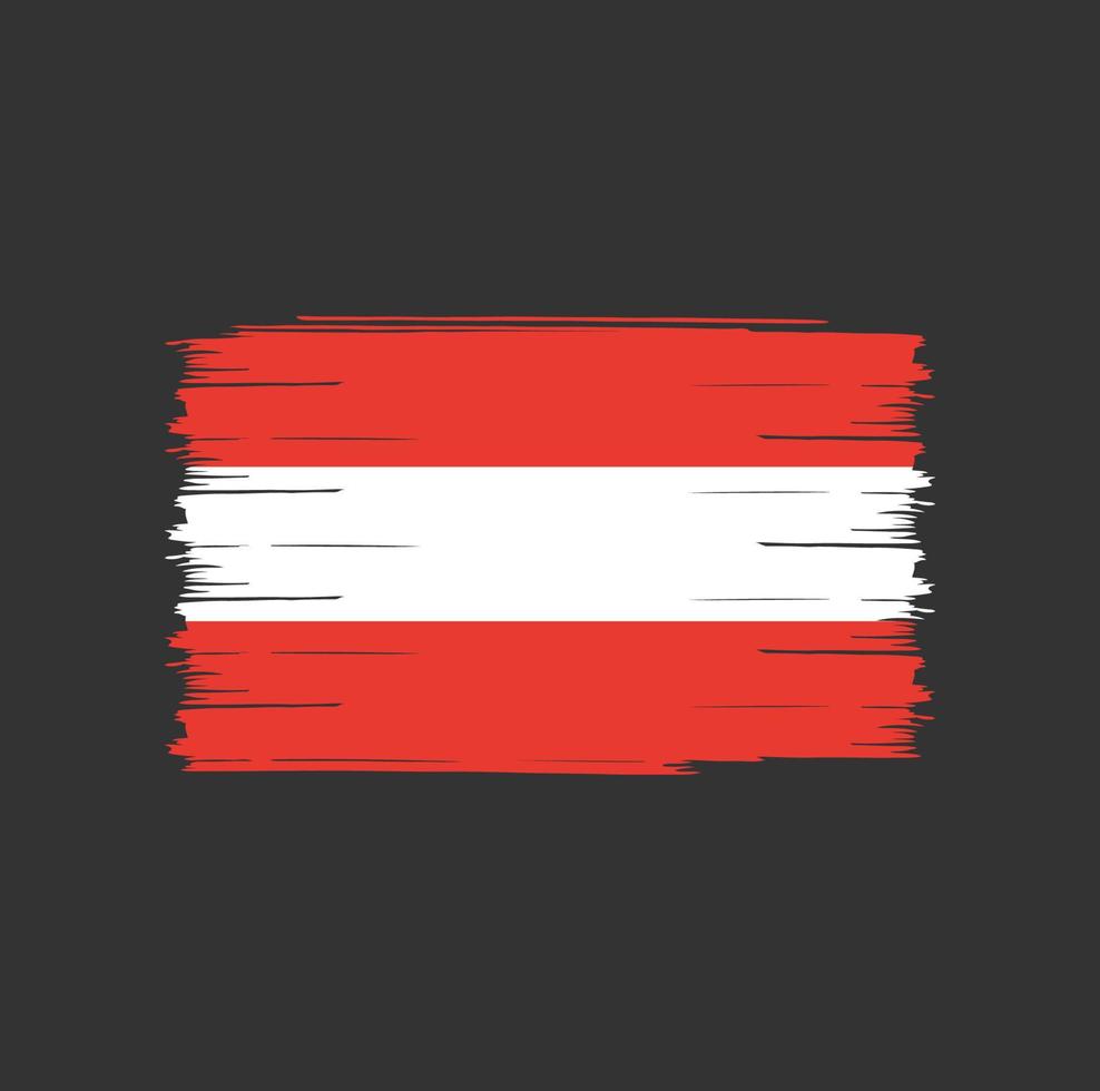 cepillo de bandera de austria vector