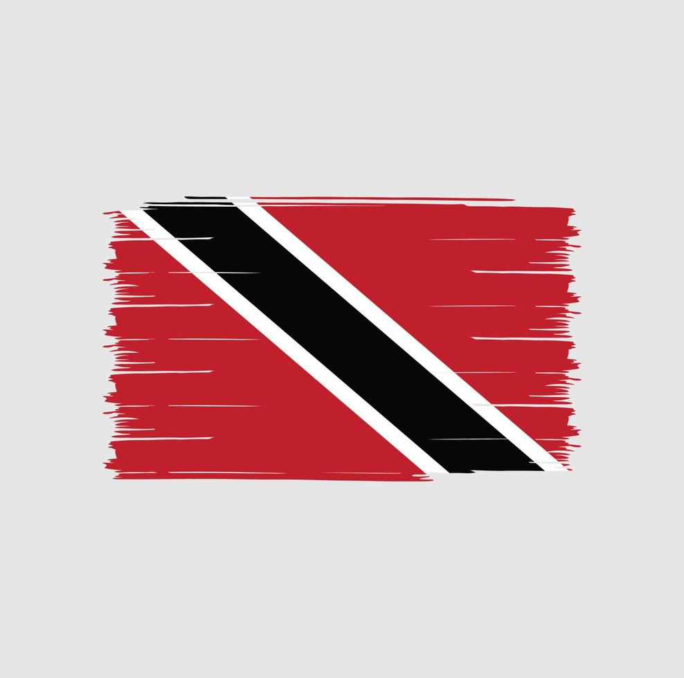 Trinidad and Tobago Flag Brush vector