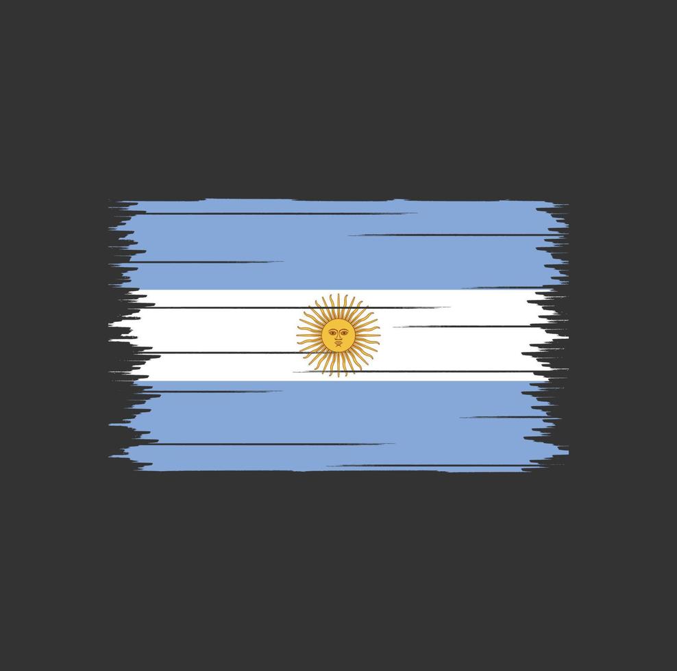 Argentina Flag Brush vector