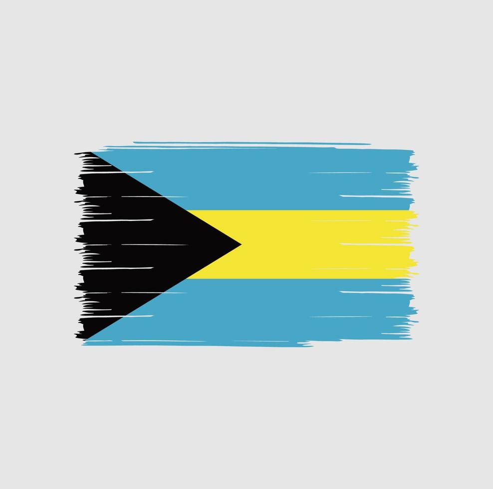 Bahamas Flag Brush vector