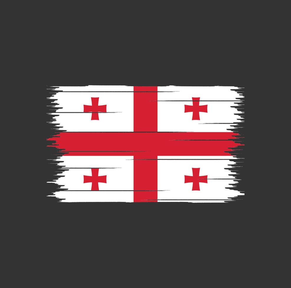 Georgia Flag Brush vector