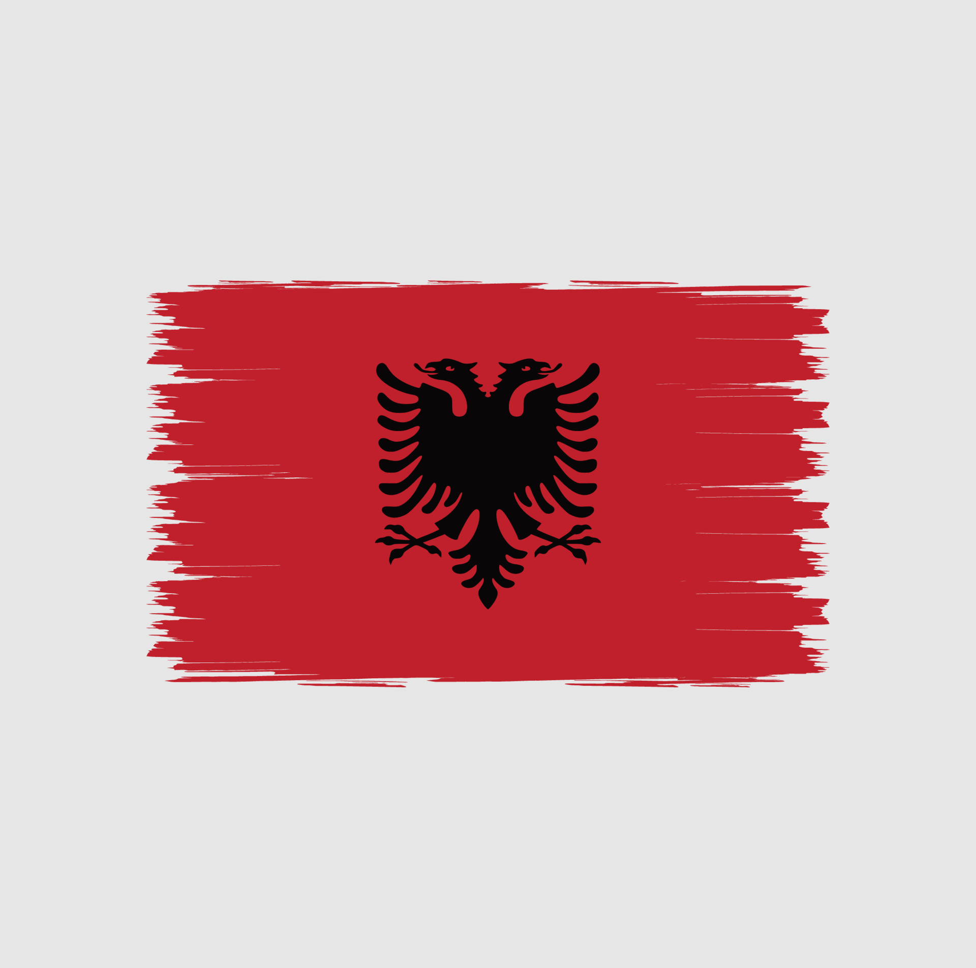 pennello bandiera albania 2632141 Arte vettoriale a Vecteezy