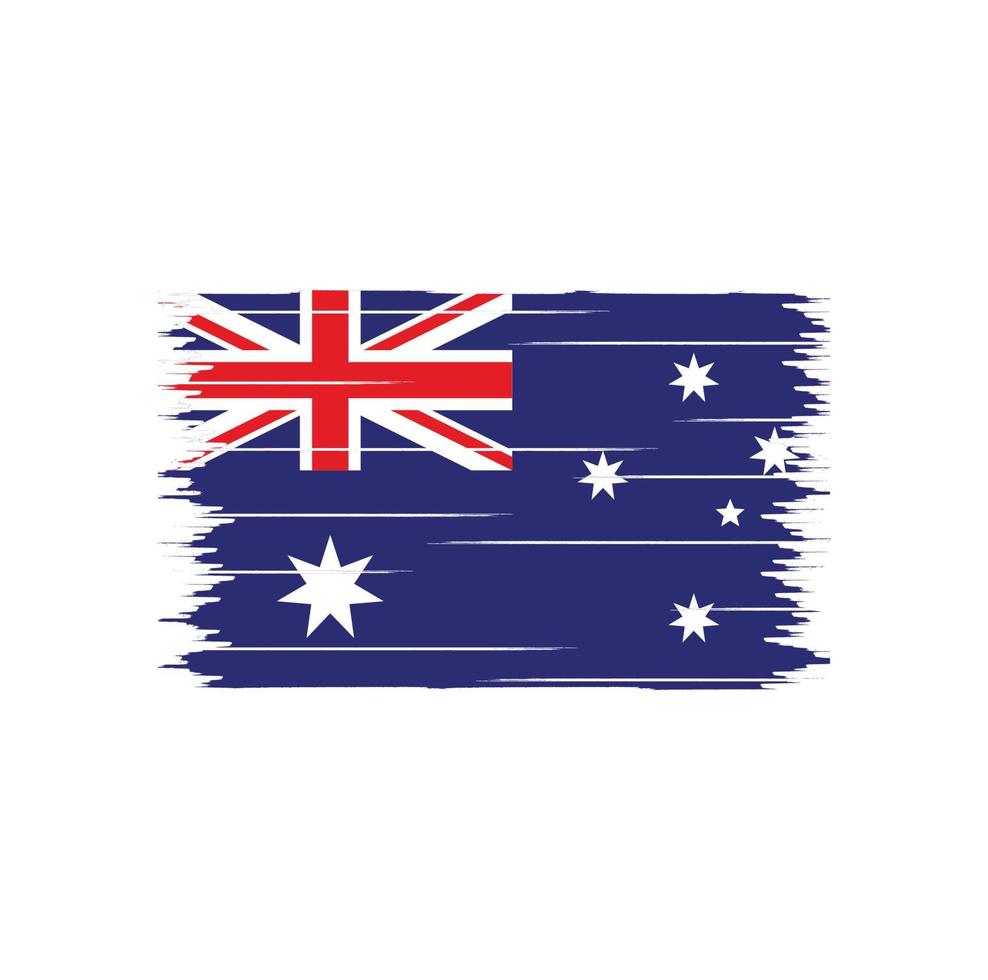 Australia Flag Brush vector
