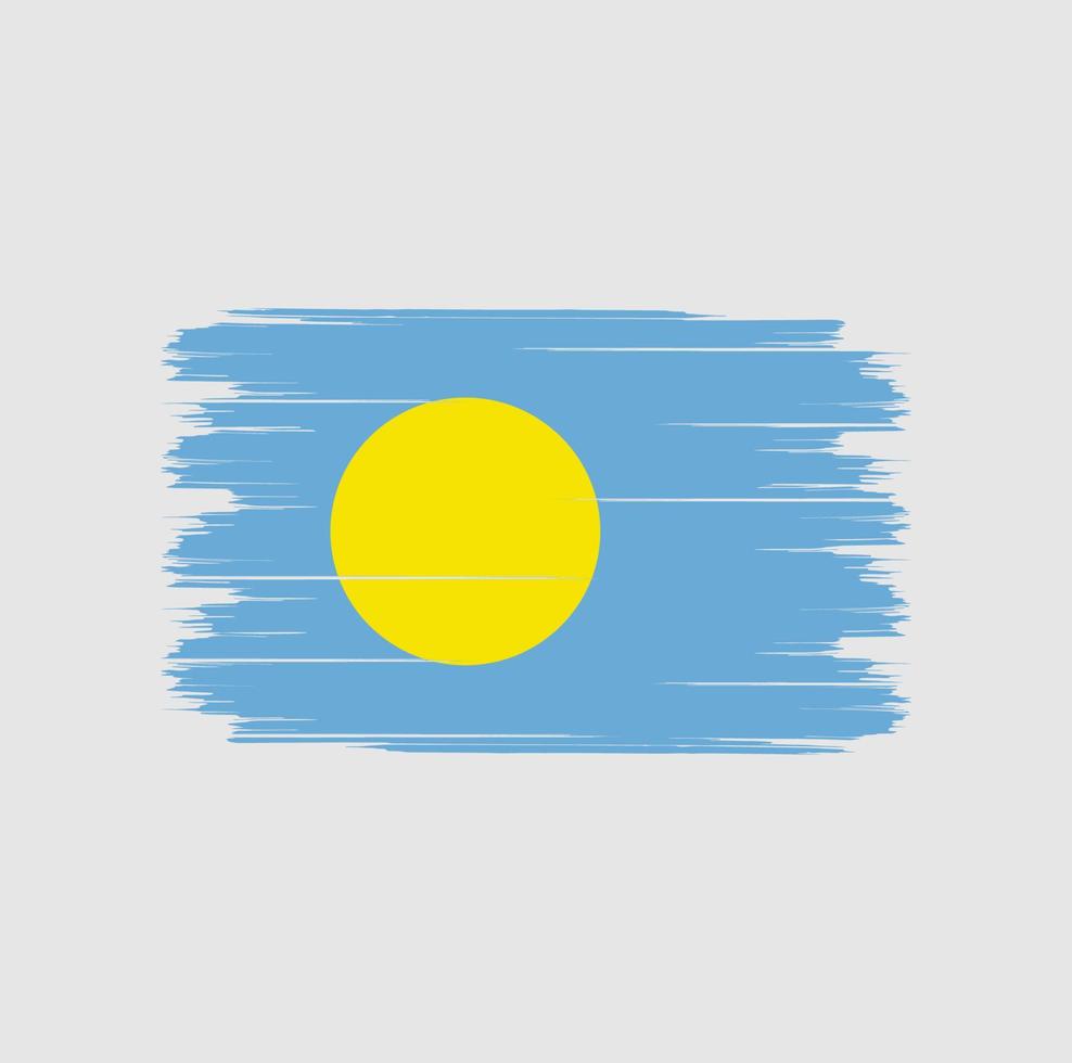 cepillo bandera palau vector