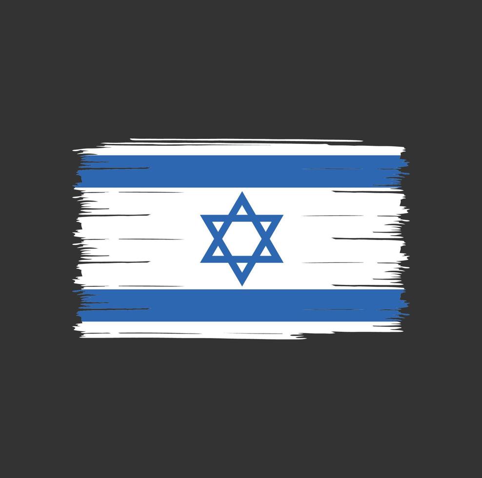 Israel Flag Brush vector