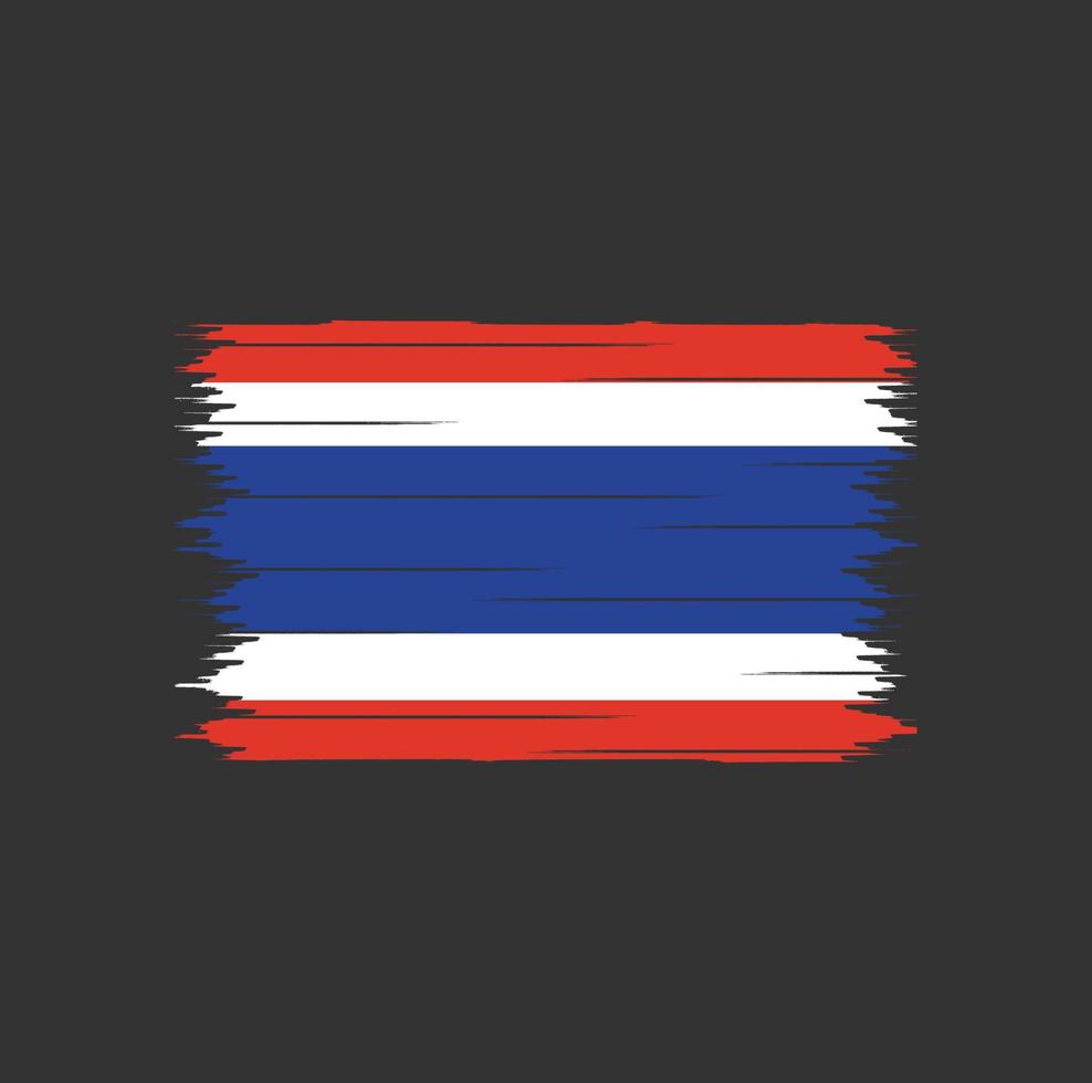 Thailand Flag Brush vector