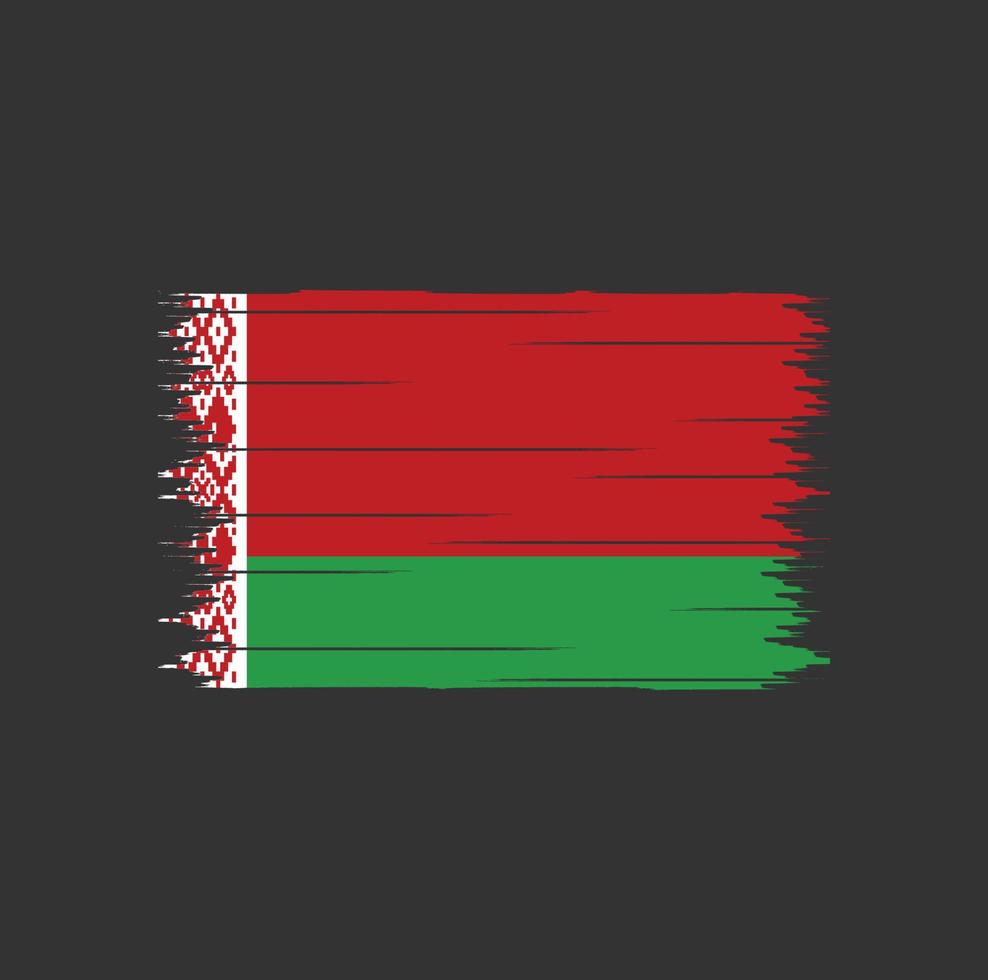 Belarus Flag Brush vector