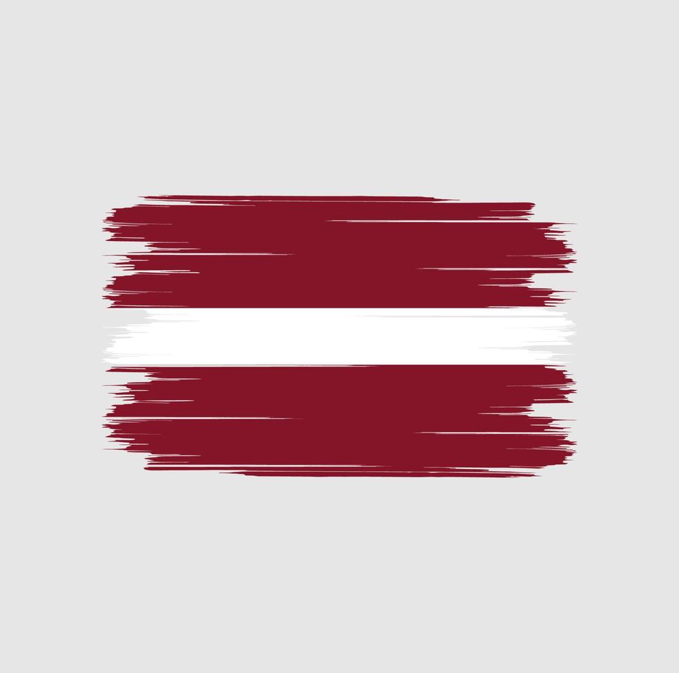 Latvia Flag Brush vector
