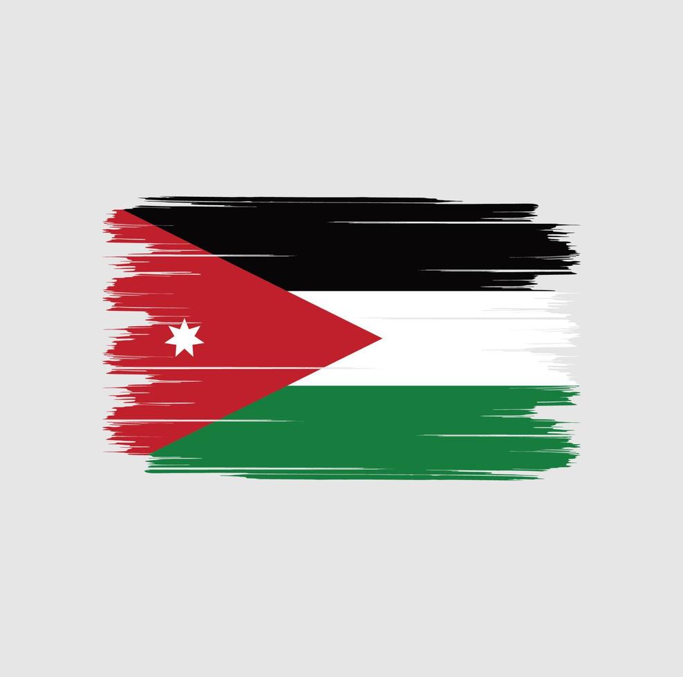 Jordan Flag Brush vector