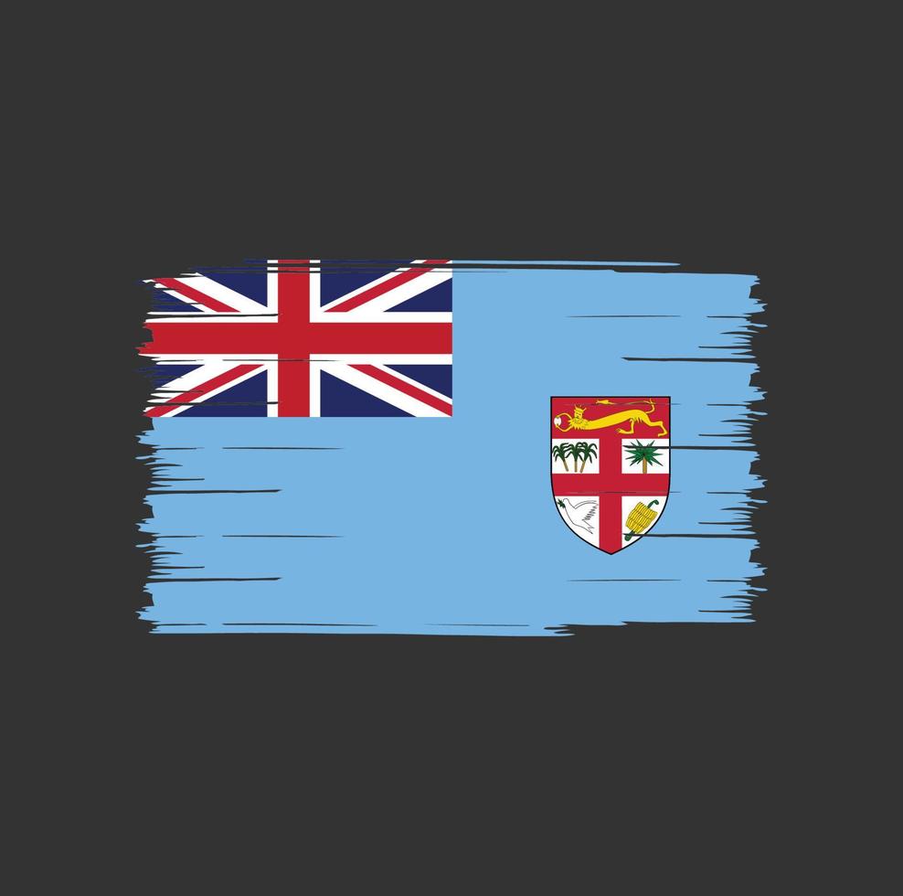 Fiji Flag Brush vector