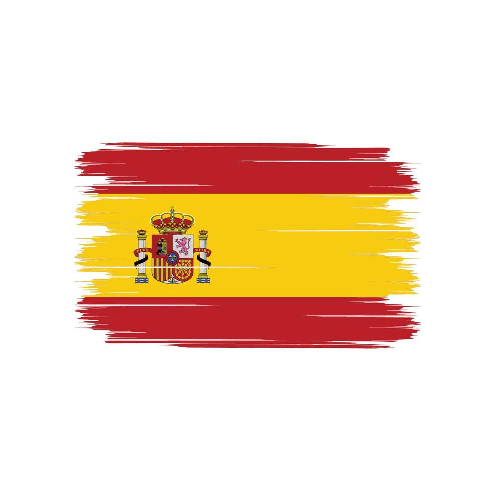 cepillo bandera españa vector