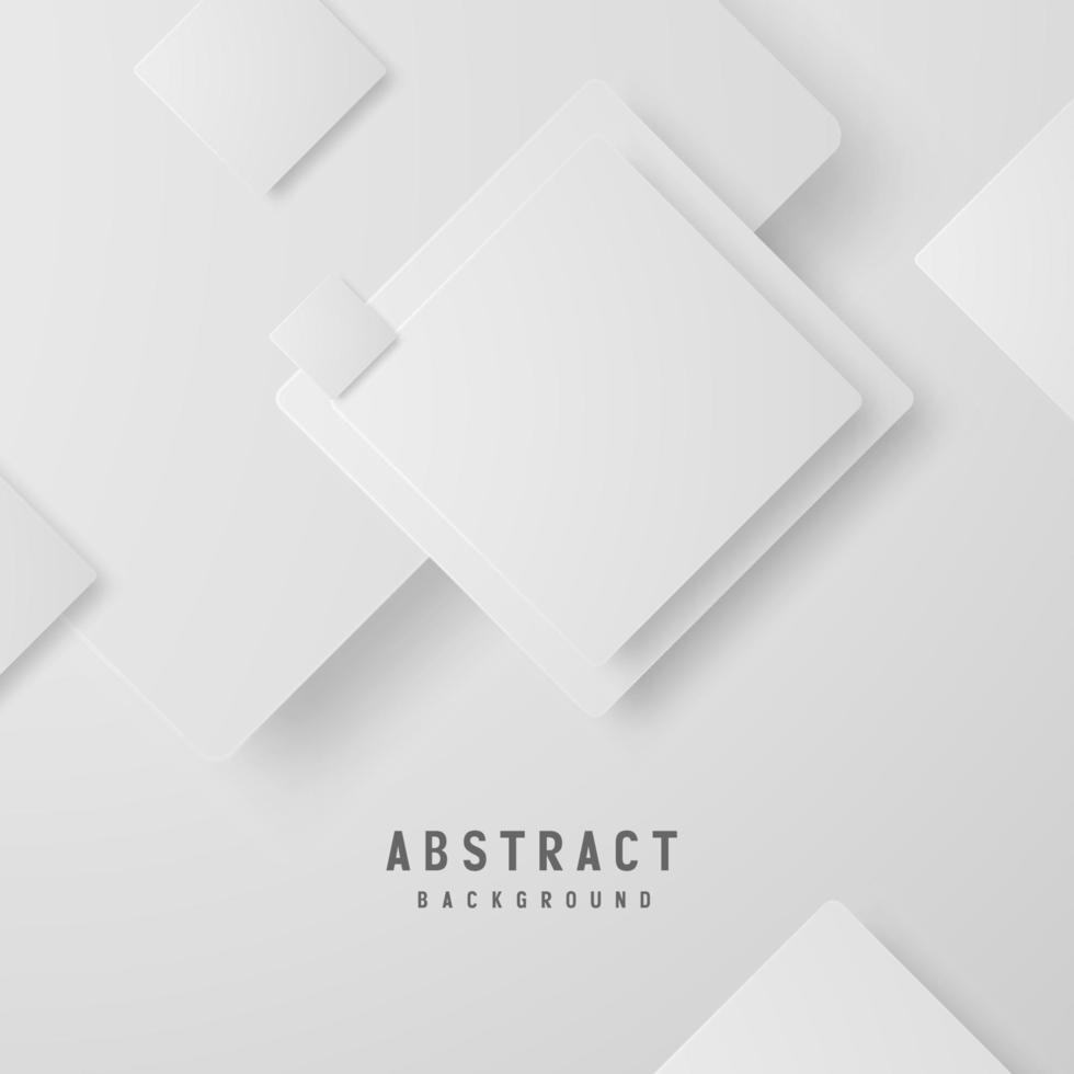 Ilustración de vector de fondo de color blanco y gris geométrico abstracto de banner.