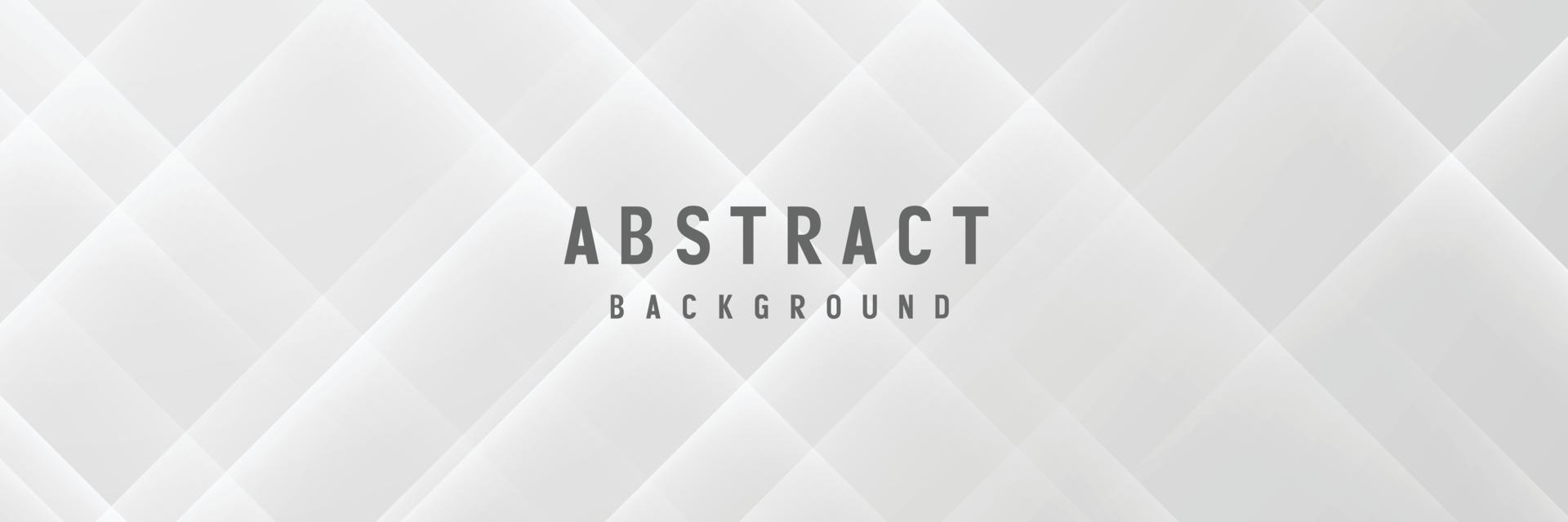 banner Abstract geometric white and gray color background vector illustration.