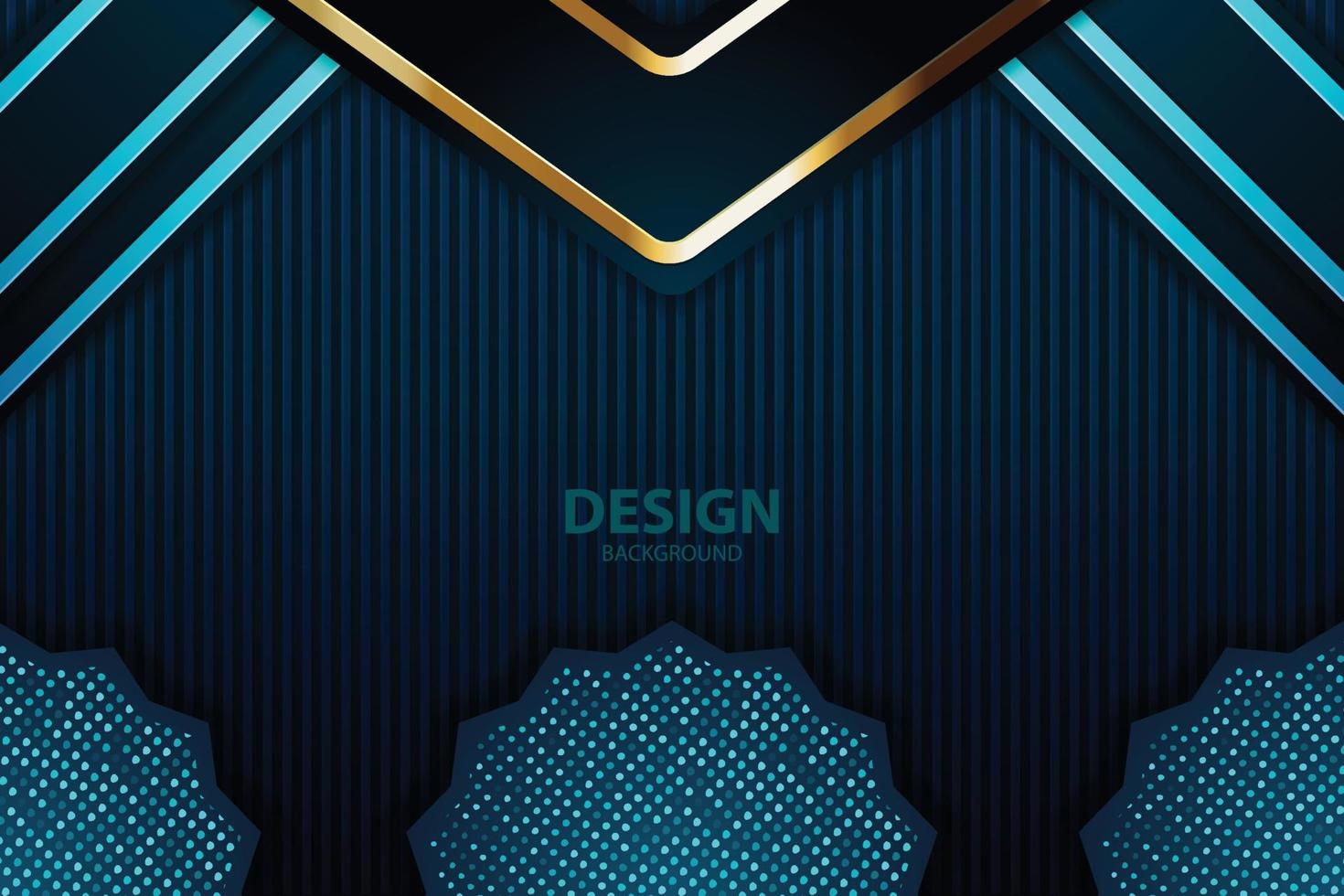 Tablero de fondo de vector abstracto de banner dorado para diseño de texto y mensaje moderno. ilustración vectorial