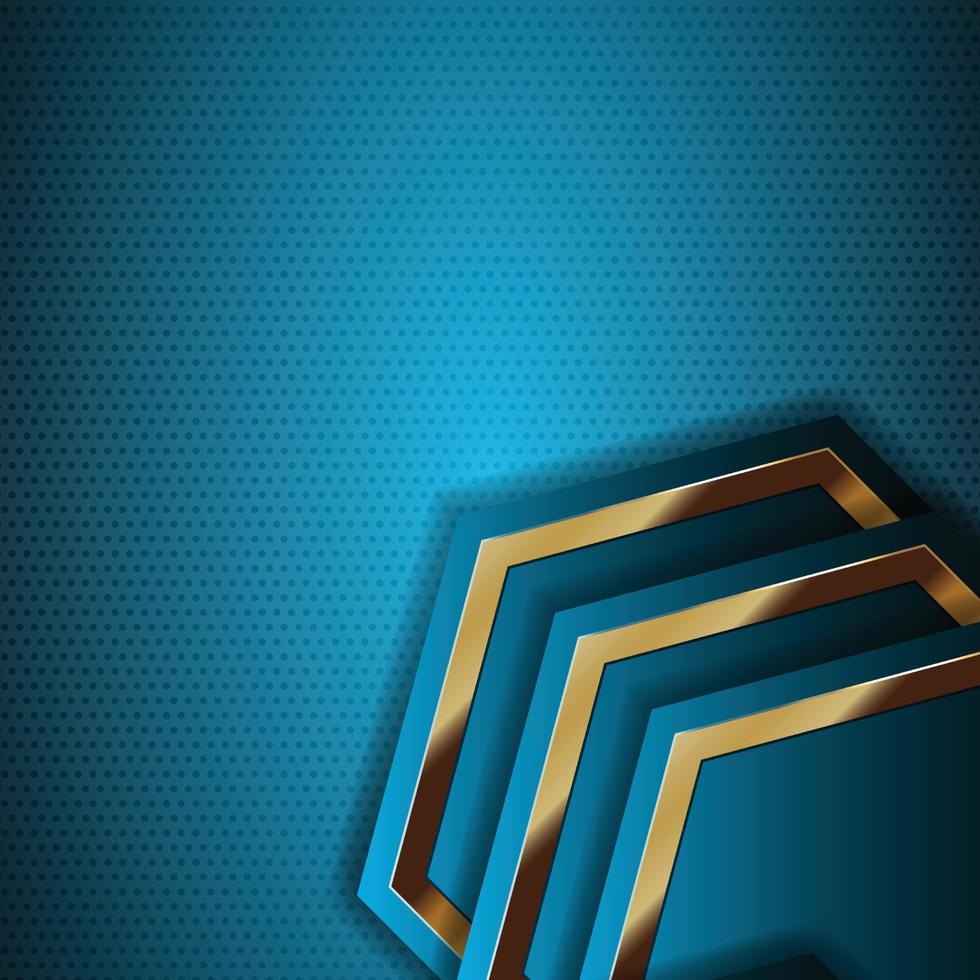 Tablero de fondo de vector abstracto de banner dorado para diseño de texto y mensaje moderno. ilustración vectorial