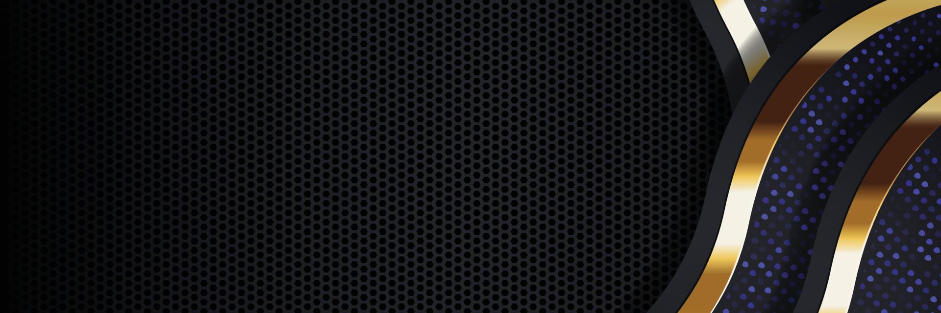 Tablero de fondo de vector abstracto de banner dorado para diseño de texto y mensaje moderno. ilustración vectorial