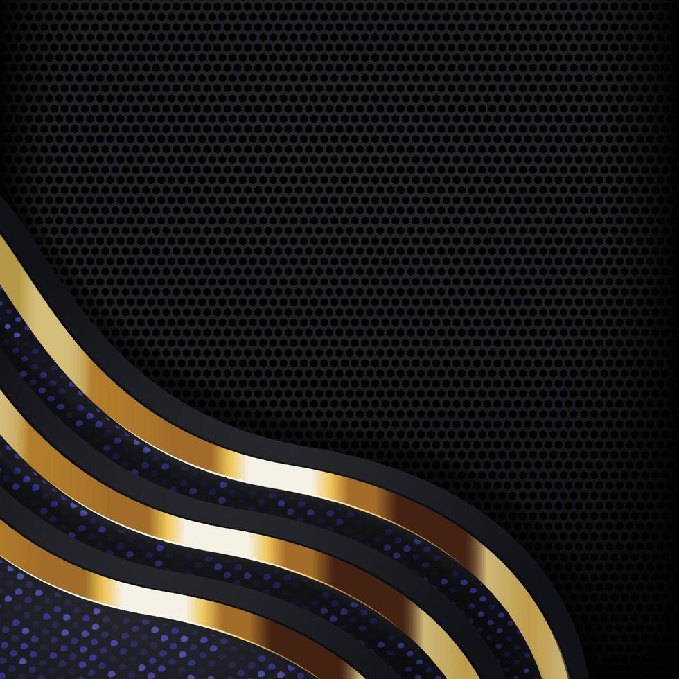 Tablero de fondo de vector abstracto de banner dorado para diseño de texto y mensaje moderno. ilustración vectorial