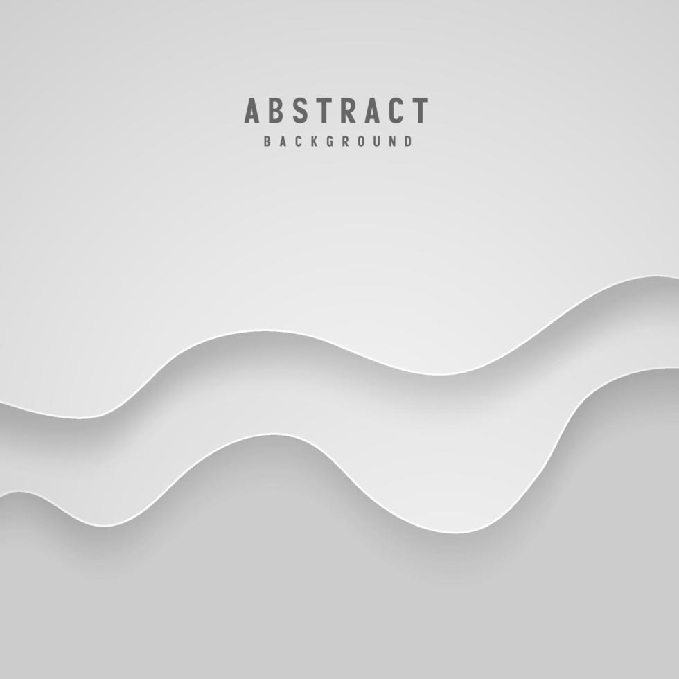 Ilustración de vector de fondo de color blanco y gris geométrico abstracto de banner.