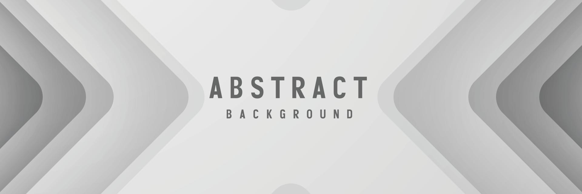 banner Abstract geometric white and gray color background vector illustration.