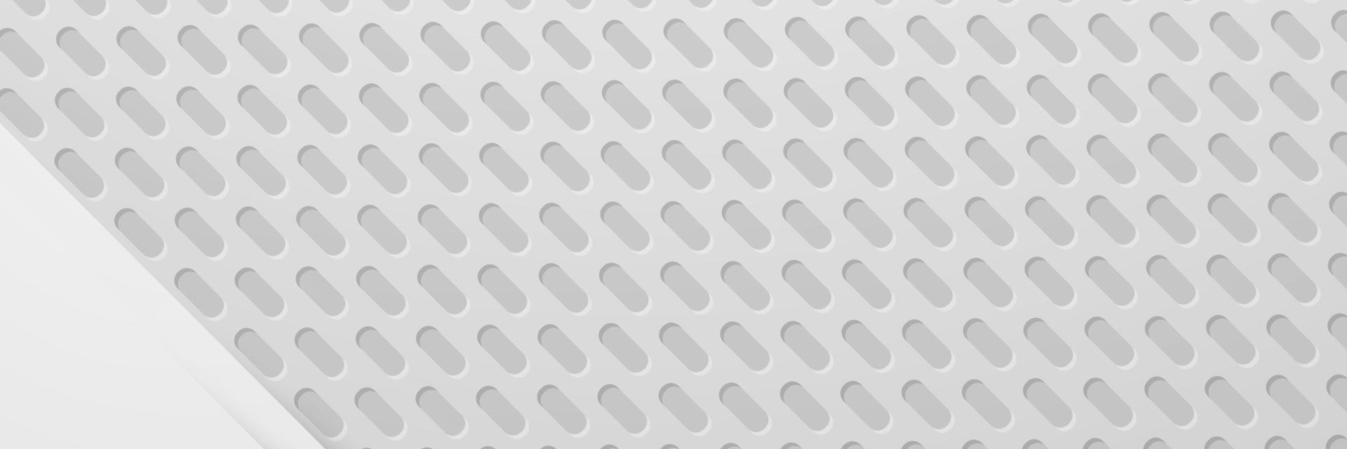 banner Abstract geometric white and gray color background vector illustration.