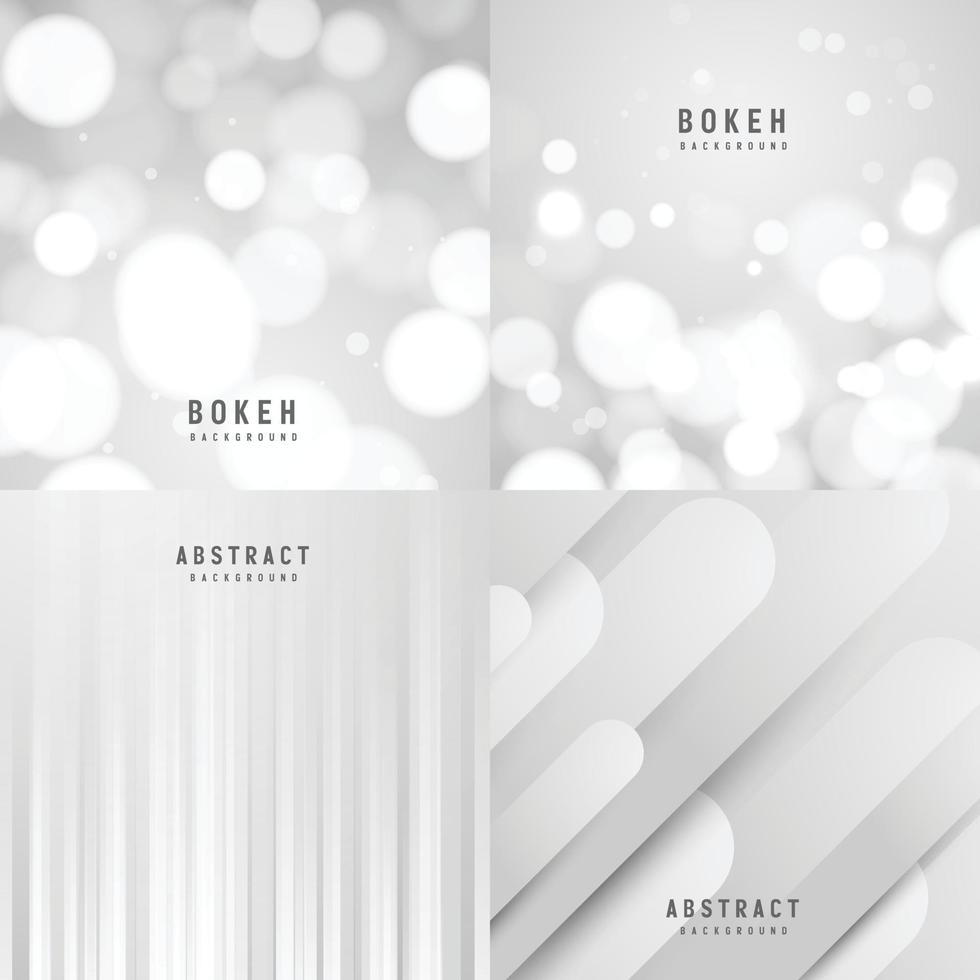 banner Abstract geometric white and gray color background vector illustration.