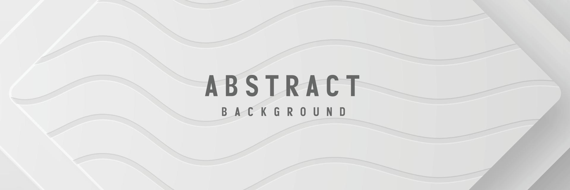 banner Abstract geometric white and gray color background vector illustration.