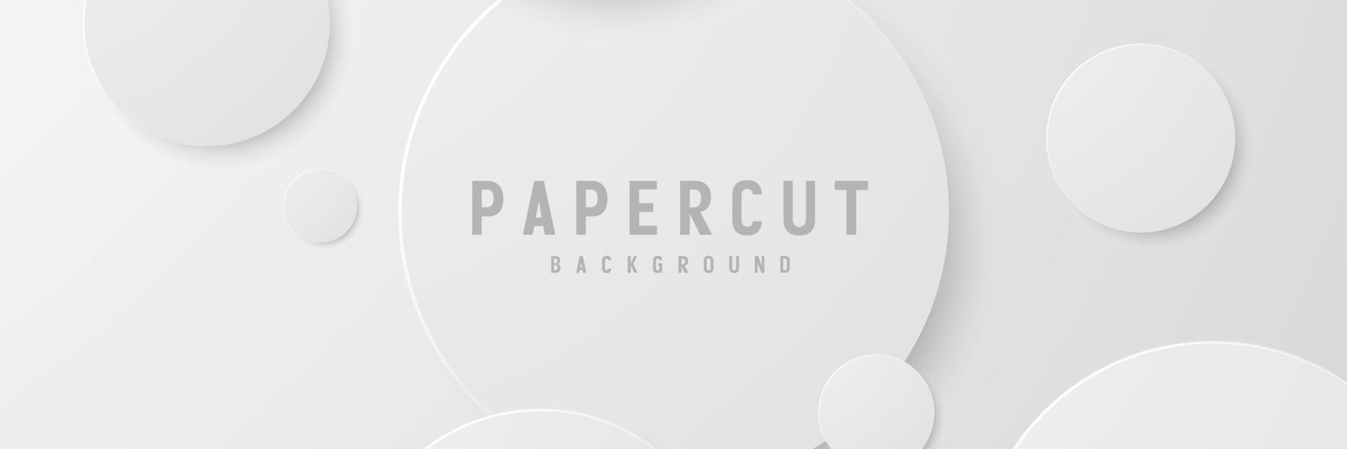 banner Abstract geometric white and gray color background vector illustration.