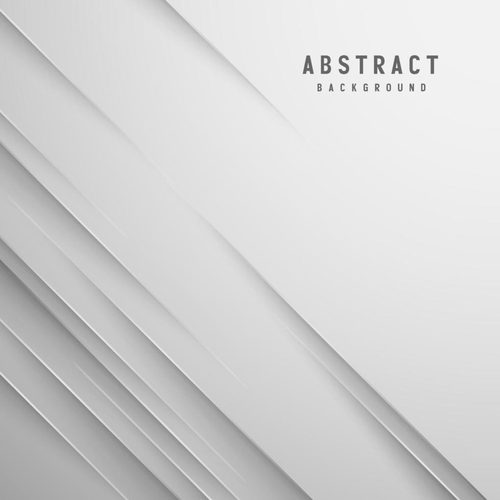 Ilustración de vector de fondo de color blanco y gris geométrico abstracto de banner.