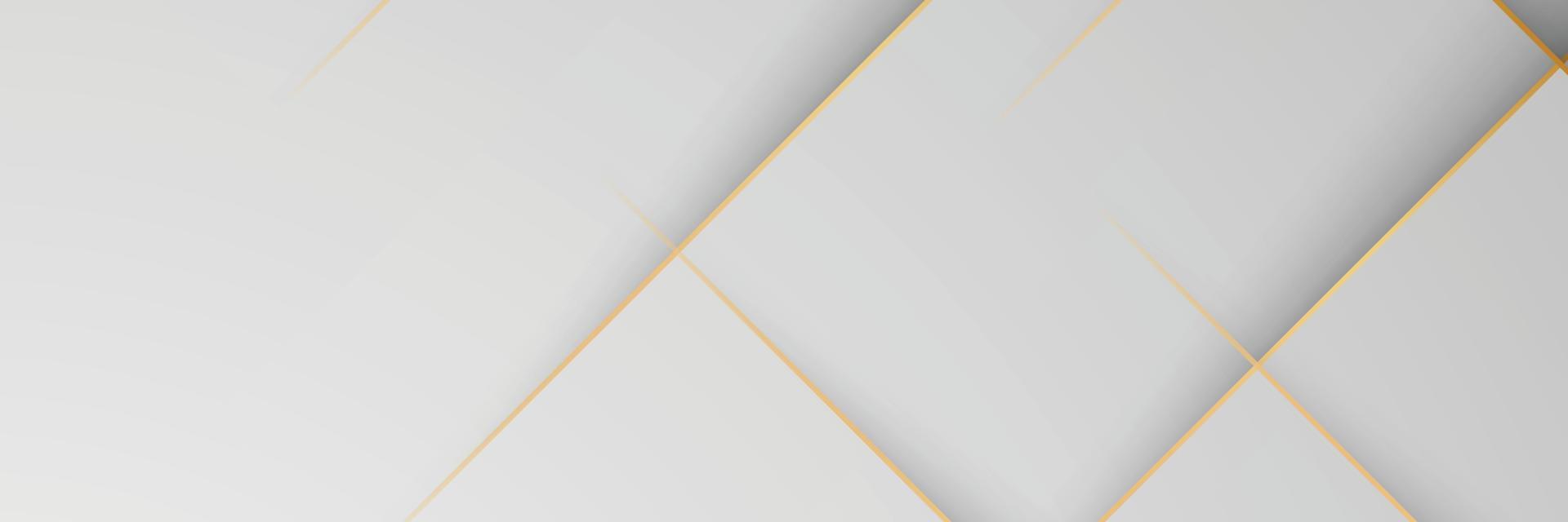 Ilustración de vector de fondo de color blanco y gris geométrico abstracto de banner.