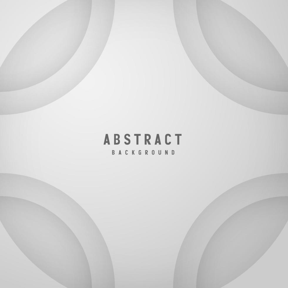 banner Abstract geometric white and gray color background vector illustration.