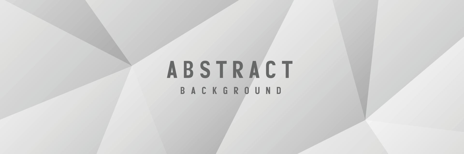 banner Abstract geometric white and gray color background vector illustration.