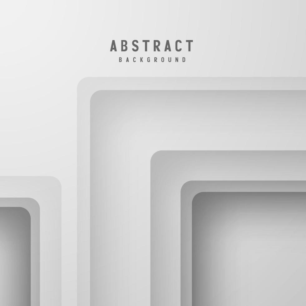 banner Abstract geometric white and gray color background vector illustration.