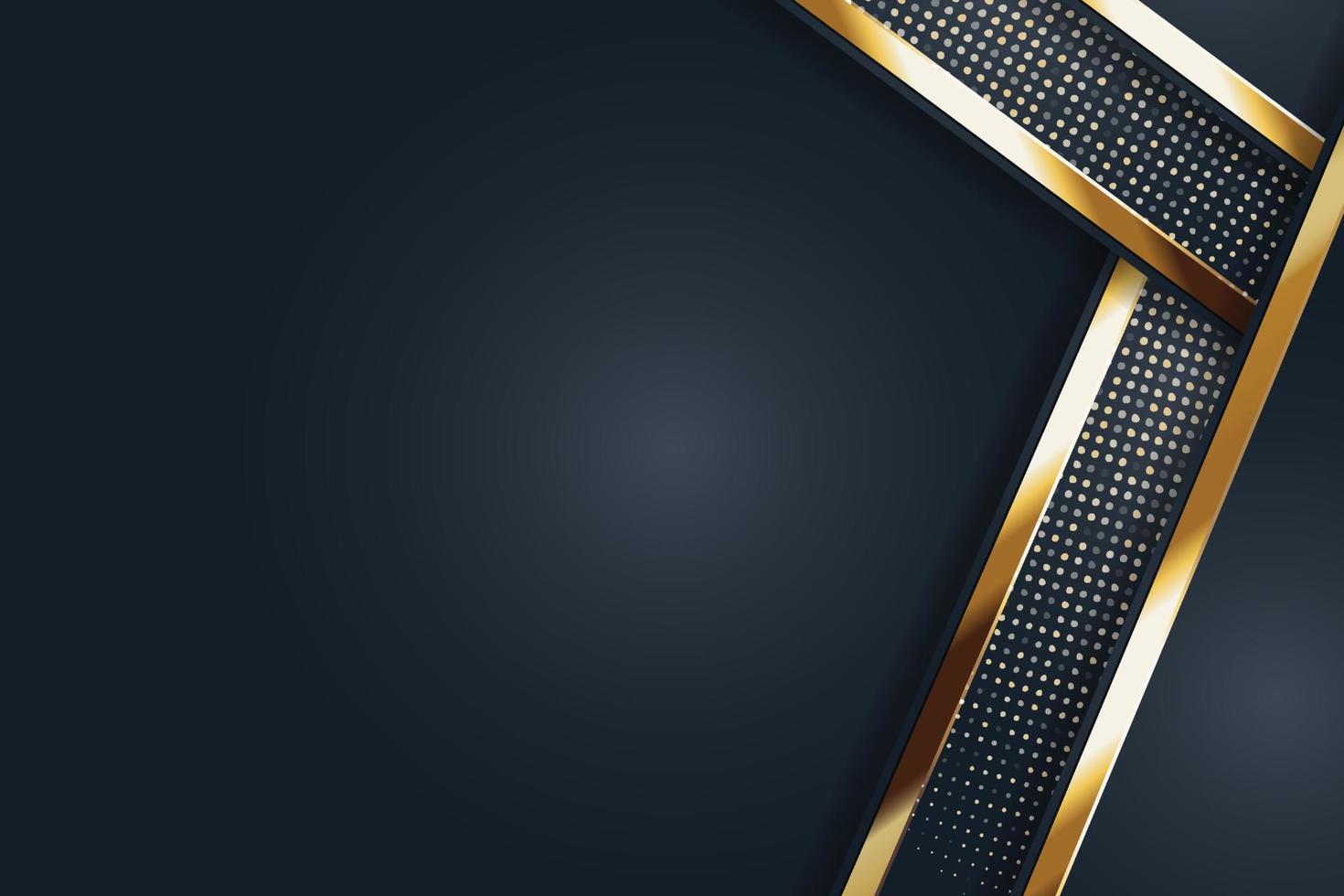 Tablero de fondo de vector abstracto de banner dorado para diseño de texto y mensaje moderno. ilustración vectorial