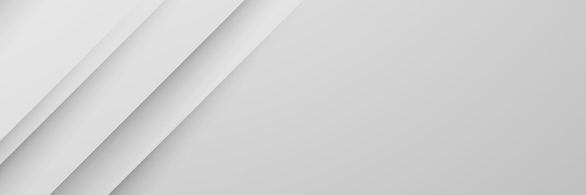 banner Abstract geometric white and gray color background vector illustration.
