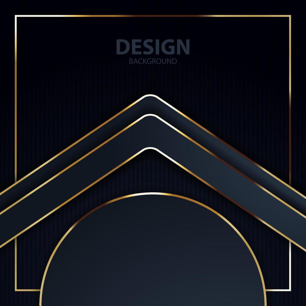 Tablero de fondo de vector abstracto de banner dorado para diseño de texto y mensaje moderno. ilustración vectorial