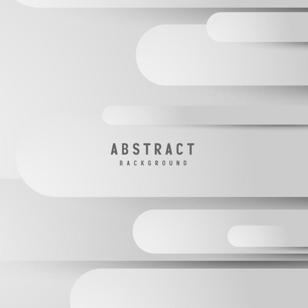 Ilustración de vector de fondo de color blanco y gris geométrico abstracto de banner.