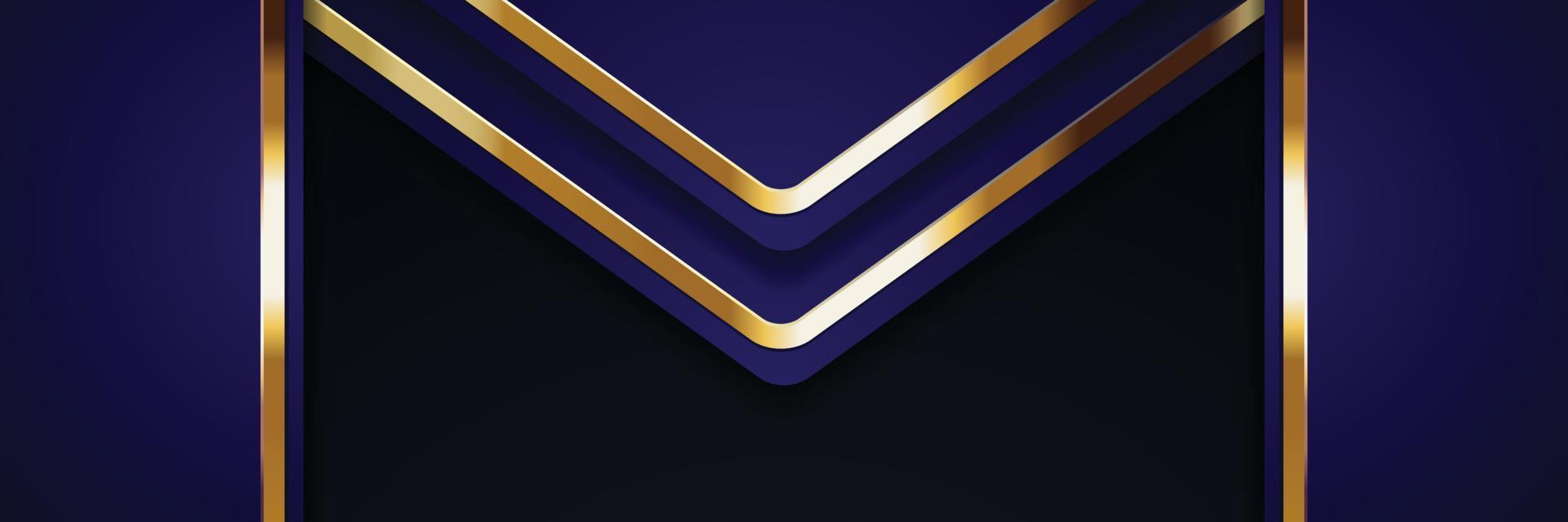 Tablero de fondo de vector abstracto de banner dorado para diseño de texto y mensaje moderno. ilustración vectorial