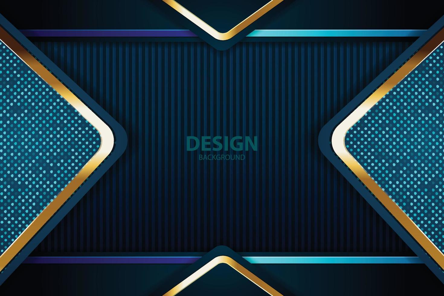 Tablero de fondo de vector abstracto de banner dorado para diseño de texto y mensaje moderno. ilustración vectorial