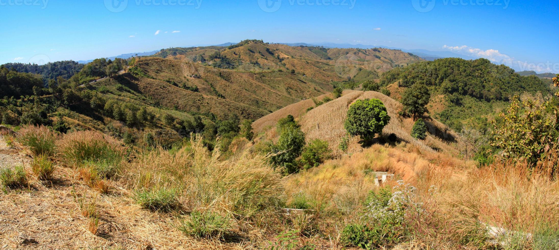 Viewpoint on the way to Ban Huai Thon, Bo Kluea District, Nan Province, Thailand photo