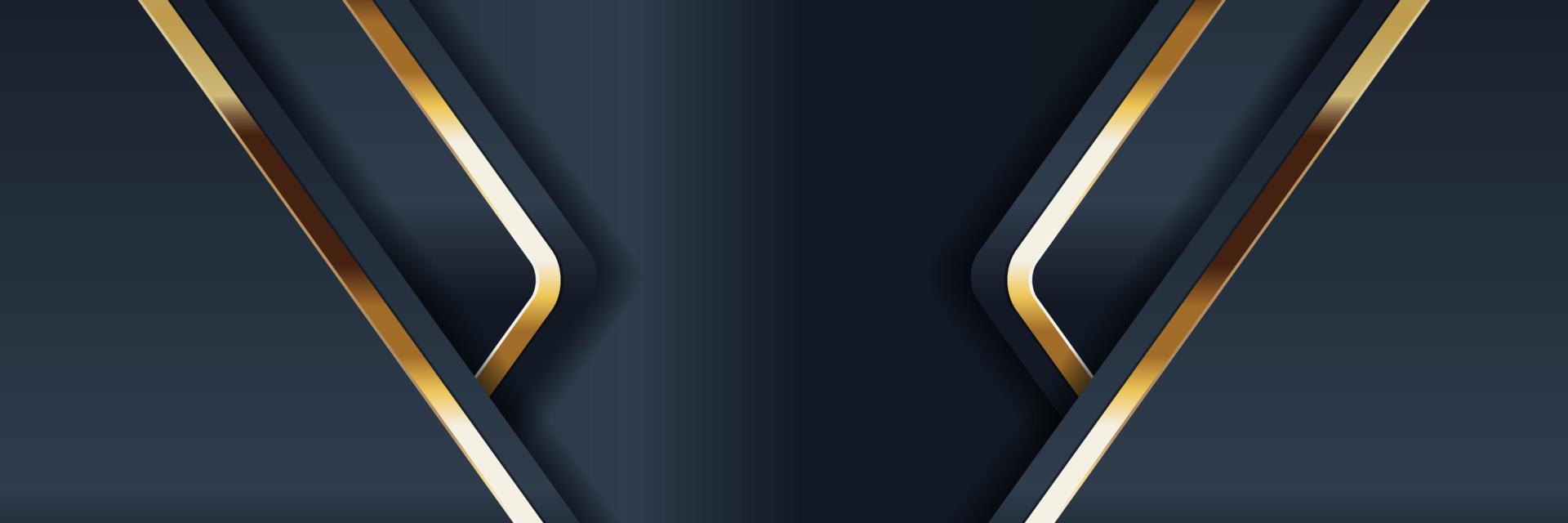 Tablero de fondo de vector abstracto de banner dorado para diseño de texto y mensaje moderno. ilustración vectorial